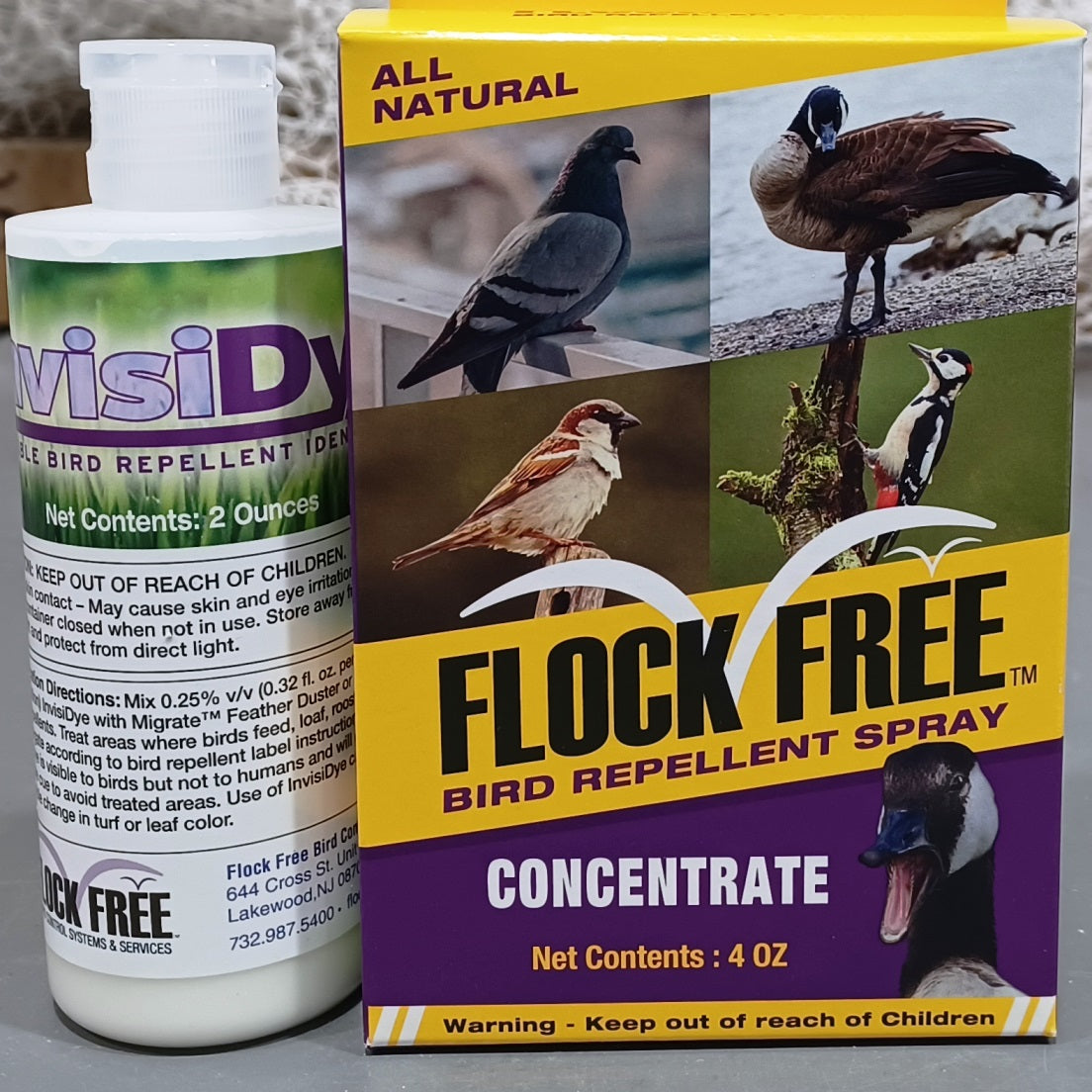 Visual Reference: Flock Free Tank Mix Commercial Bird Control Kit