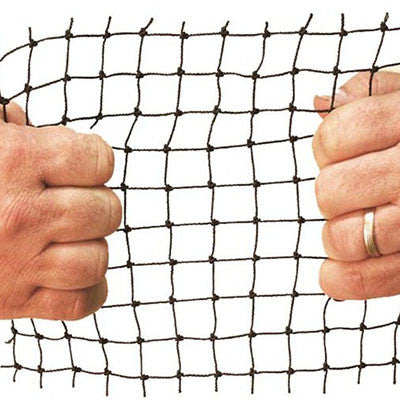 Bird Netting High Tensile Black 3/4" Mesh 25' x 25' - BIRD CONTROL - FLOCK FREE