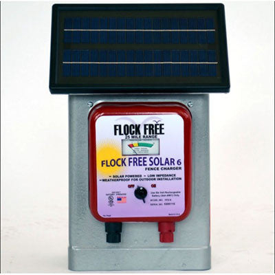 HD Solar Charger for Hot Wire and Shock Tape - BIRD CONTROL - FLOCK FREE