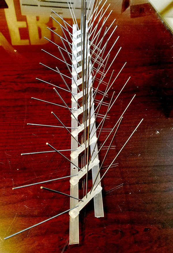 Universal Adjustable Bird Control Spikes Stainless Steel, 100 Feet - BIRD CONTROL - FLOCK FREE 