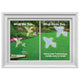 WindowAlert Modern Butterfly Decal Envelope - 4 decal pack - BIRD CONTROL - FLOCK FREE