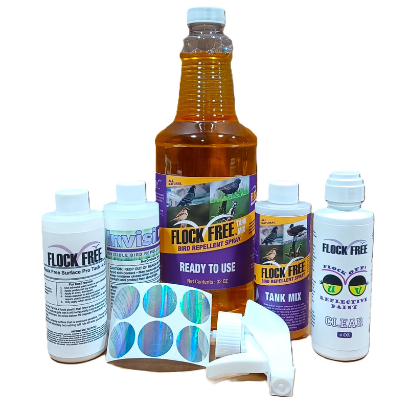Flock Free 6-pack – The Ultimate Bird Control Residential Kit