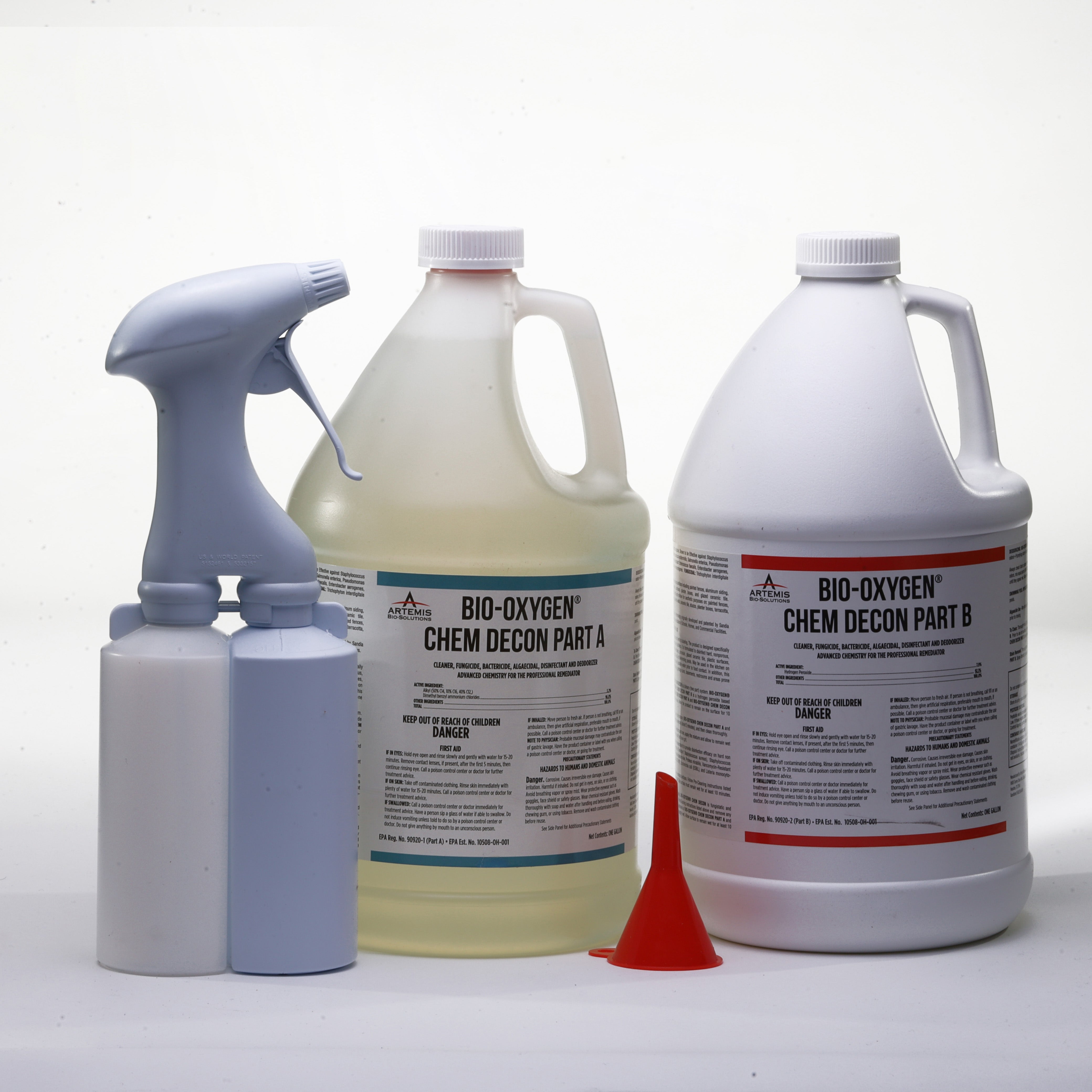 Bio-Oxygen® Chem Decon Professional Surface Disinfectant Spray Kit (2 gallons + sprayer)