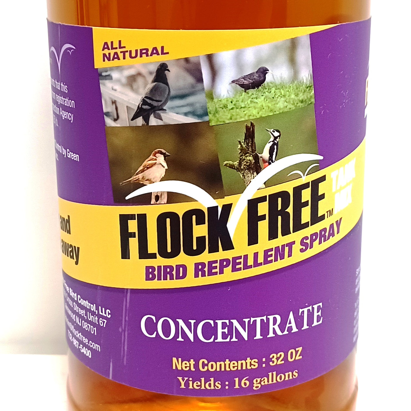 Flock Free Bird Repellent Spray Concentrate, 32oz – Flock Free Bird