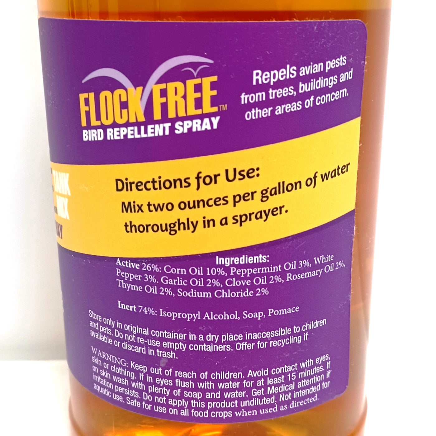 Flock Free Bird Repellent Spray Concentrate, 32oz – Flock Free Bird